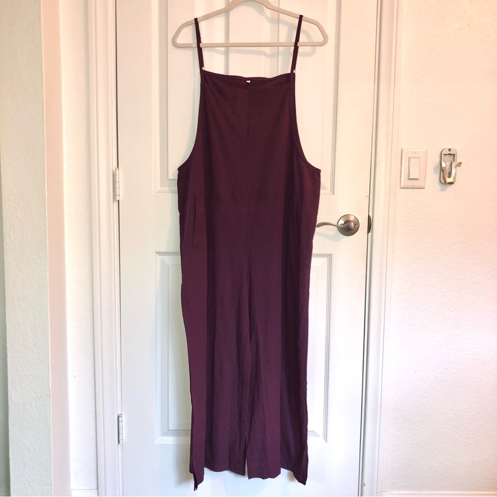 Purple Overalls/Romper
